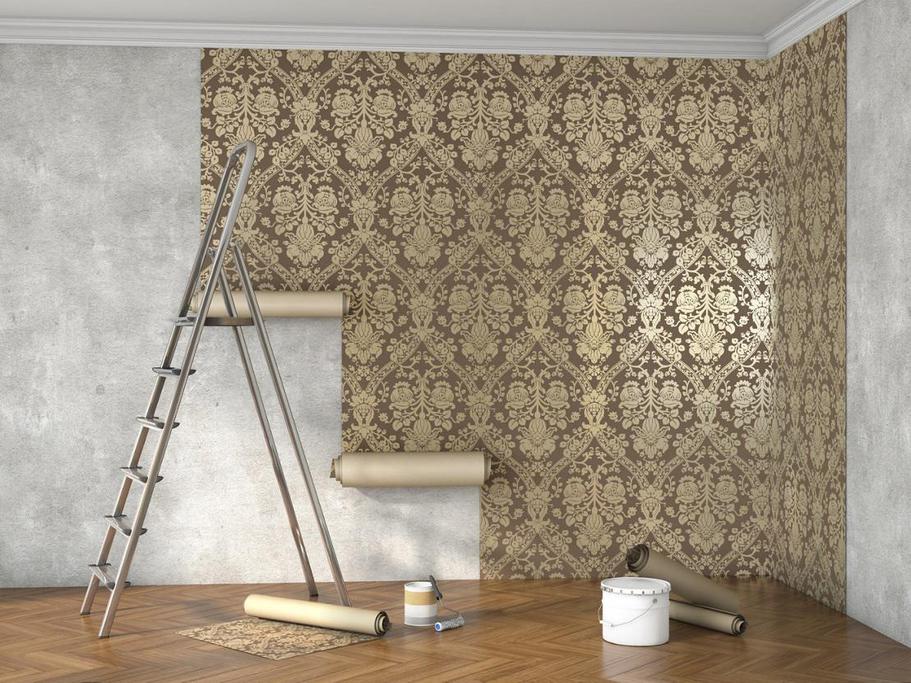 Verkauf Tapezierte Wand